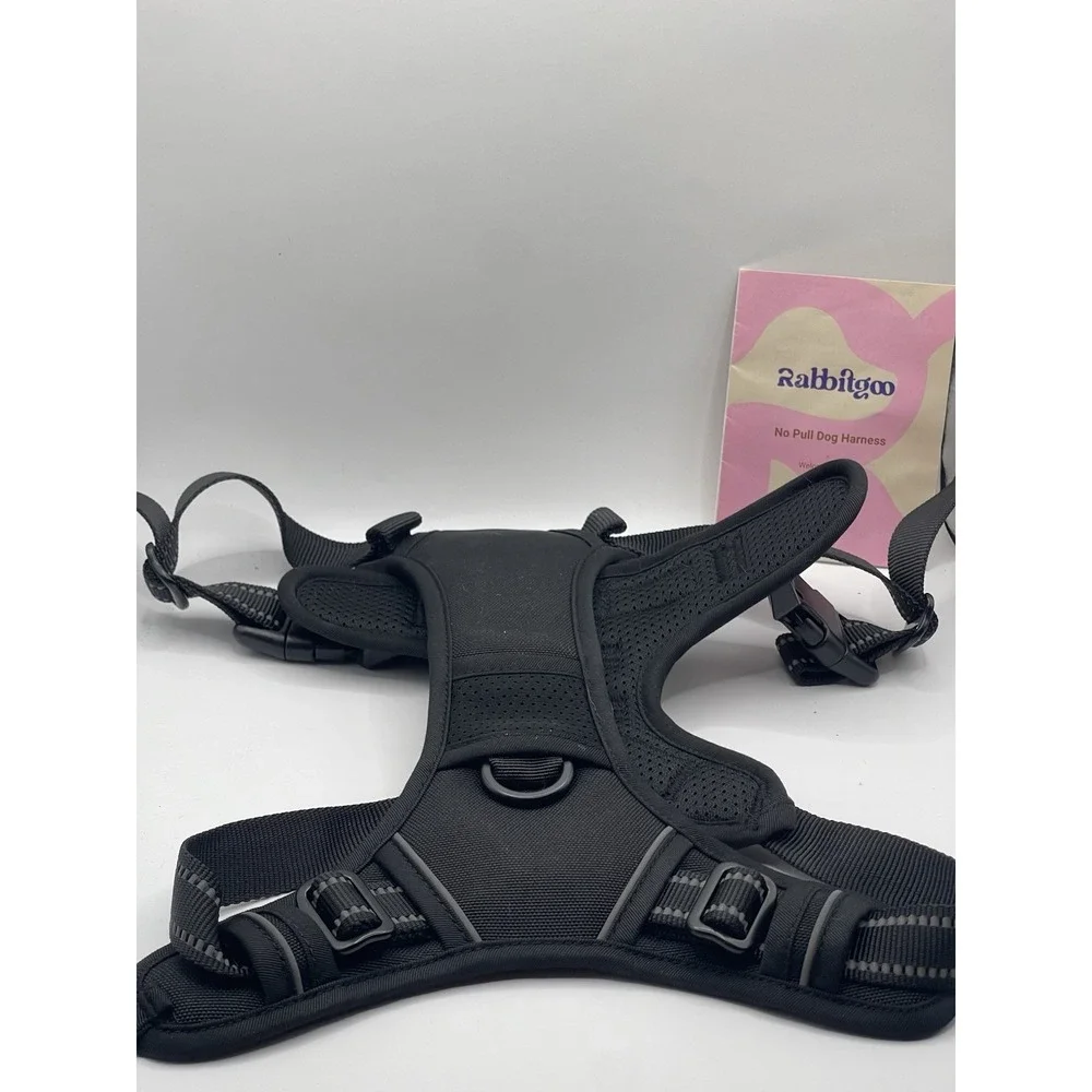 rabbitgoo Dog Harness No-Pull Reflective Vest Adjustable‎ Soft Padded No Choke L